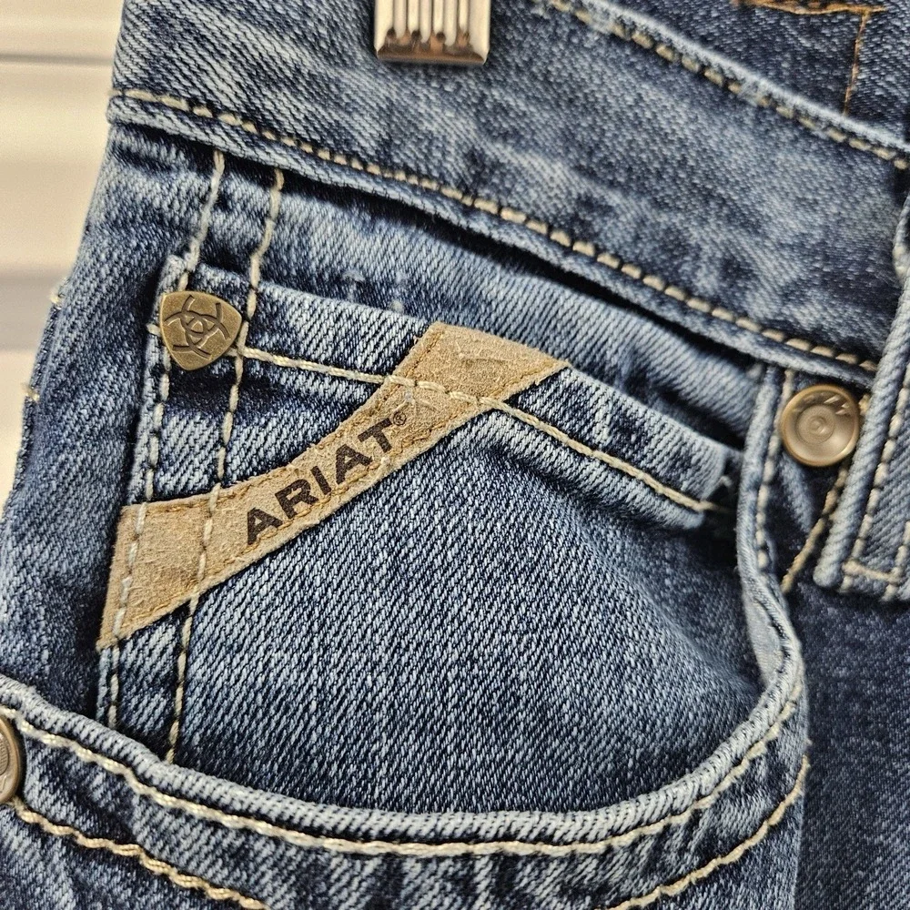 Ariat M4 Relaxed Straight Leg Jeans Mens 30x30 Blue Western Cowboy Denim